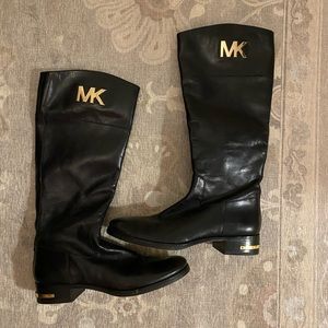Michael Kors size 10 Black Leather Boots